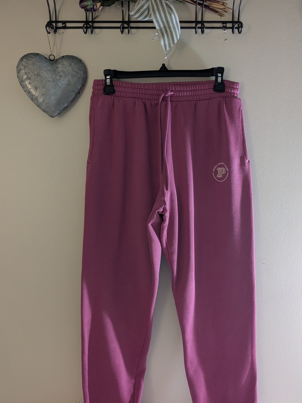 PINK Victoria's Secret Mauve-Pink Jogger Sweatpants